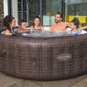 7-Person Inflatable Hot Tub – 180 AirJets, EnergySense Cover, Freeze Shield, 104°F