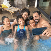 7-Person Inflatable Hot Tub – 180 AirJets, EnergySense Cover, Freeze Shield, 104°F