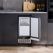Undercounter Ice Maker – 80 lbs/Day, 26 lbs Storage, Built-In or Freestanding