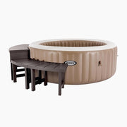 PureSpa Spa Bench Set of 4 – 2 Medium & 2 Tall, Fits 4-Person Round Spas