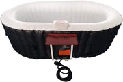 ALEKO 2-Person Inflatable Hot Tub – 100-130 Bubble Jets, 145 Gal, 1200W Heater, 104°F