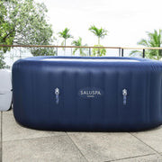 SaluSpa Square Inflatable Hot Tub – 6-Person, 140 AirJets, DuraPlus, 71"x71", 104°F
