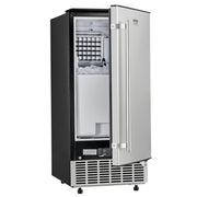 Undercounter Ice Maker – 80 lbs/Day, 26 lbs Storage, Built-In or Freestanding