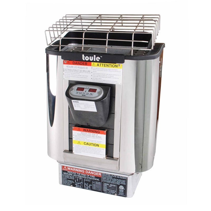 Toule Electric Sauna Heater 4.5kW 240V – Wet & Dry, ETL Certified, Digital Control