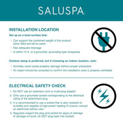 SaluSpa St. Moritz Inflatable Hot Tub – 7-Person, 180 AirJets, DuraPlus, 104°F