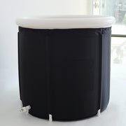 Foldable Ice Bath Tub for Athletes – 380L, 83x73cm, Insulated with Lid & Headrest