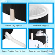Portable Ice Bath Tub – Collapsible Cold Plunge Therapy Tub, 29.5" x 29.5"