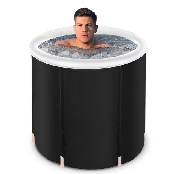 Portable Ice Bath Tub – Collapsible Cold Plunge Therapy Tub, 29.5" x 29.5"