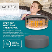 SaluSpa St. Moritz Inflatable Hot Tub – 7-Person, 180 AirJets, DuraPlus, 104°F