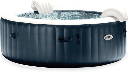 PureSpa Luxury 6-Person Bubble Massage Spa with Headrests & LED Light
