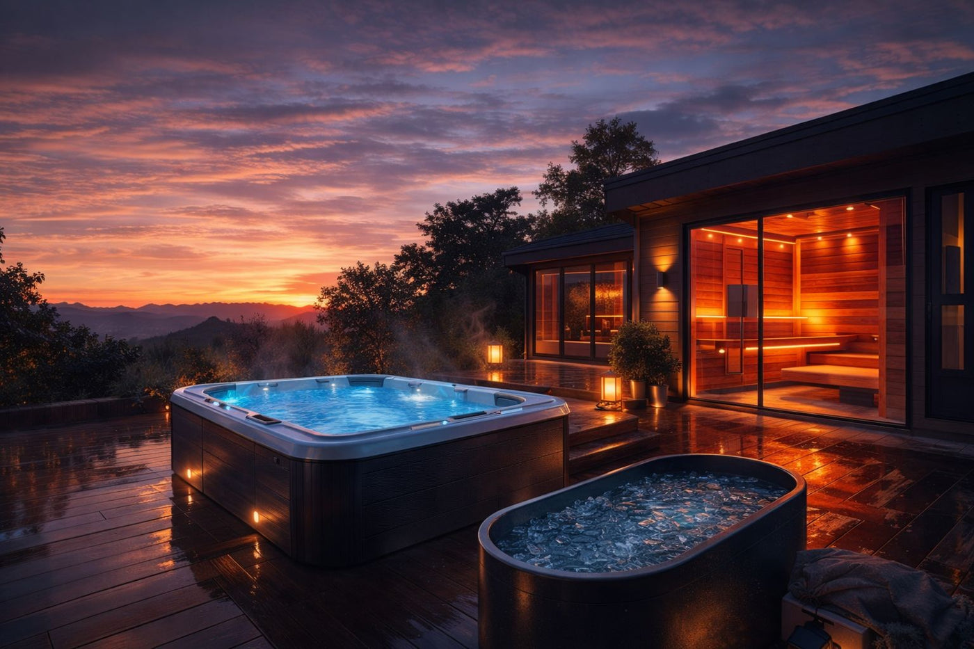 Build a home ritual around heat, cold, water, and calm.